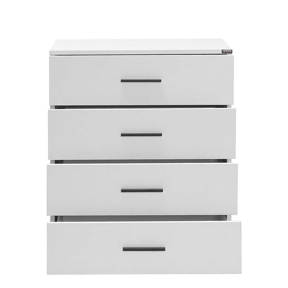 White Series Drawer Chest W/ Four Drawers White SFN