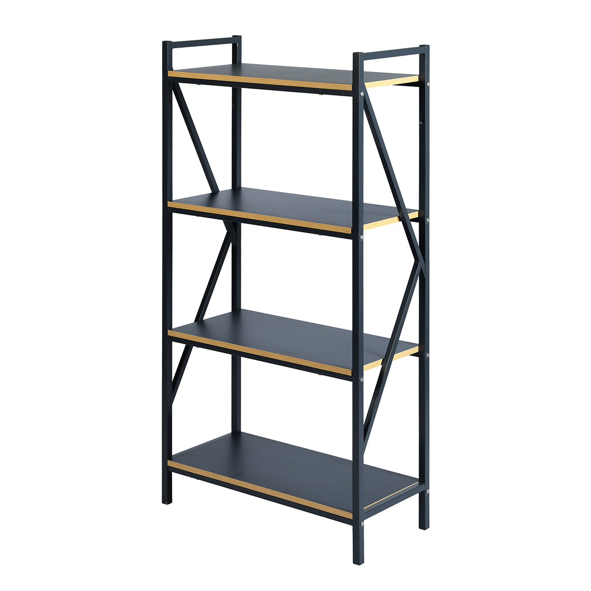 Bookcase 4 Shelves Bookshelf Storage Organizer Stark