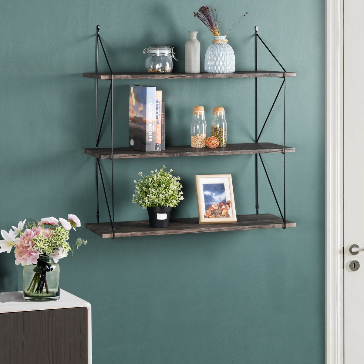 Floating Wall Shelves Decorative 3-Shelf Terzo