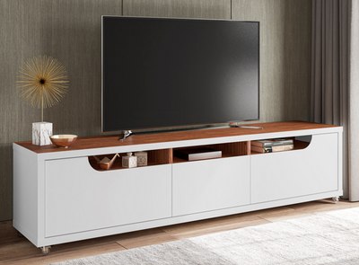 TV Rack Jersey 1,80M  White/Dakota